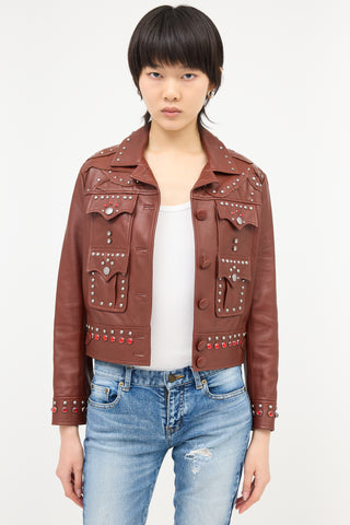 Coach Fall 2017 Studded Leather Jacket