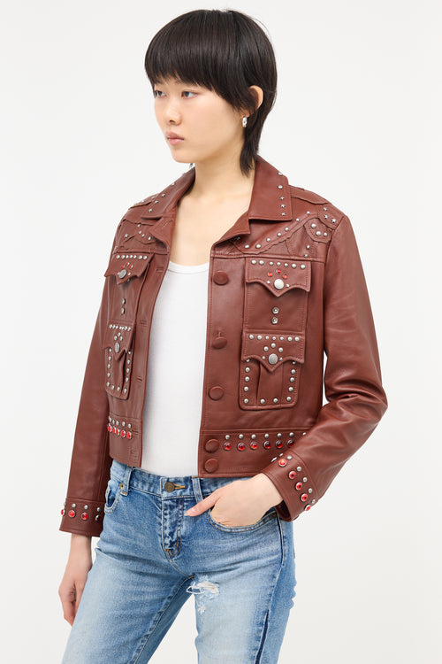 Coach Fall 2017 Studded Leather Jacket