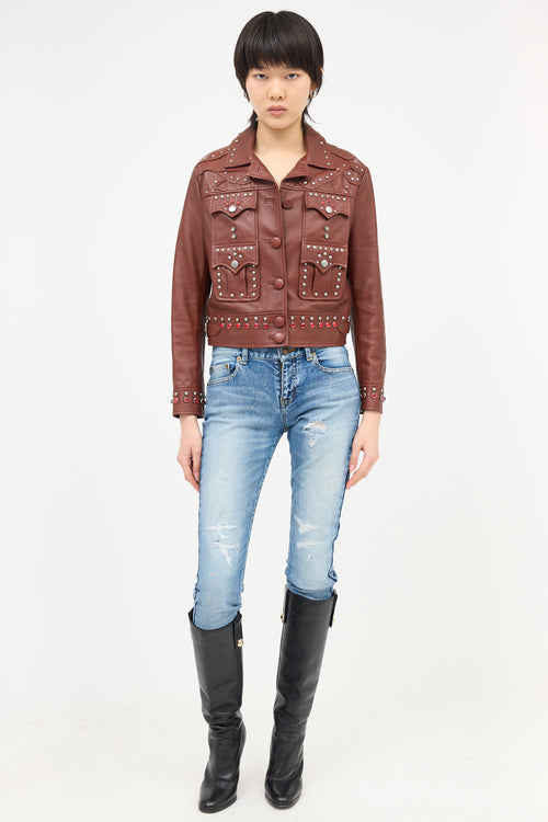 Coach Fall 2017 Studded Leather Jacket