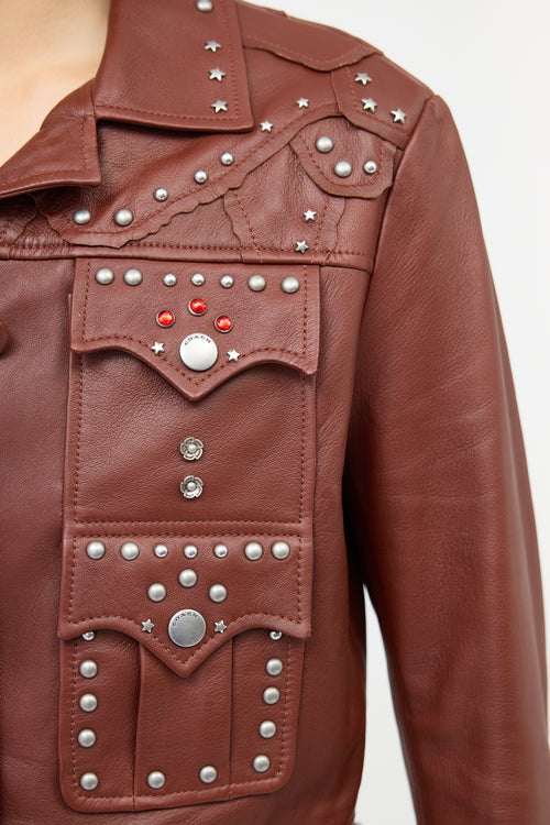 Coach Fall 2017 Studded Leather Jacket