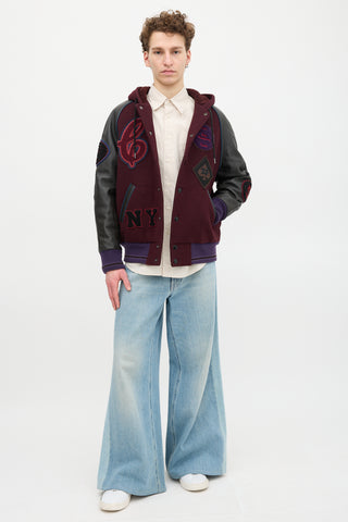 Coach Hooded Varsity Jacket