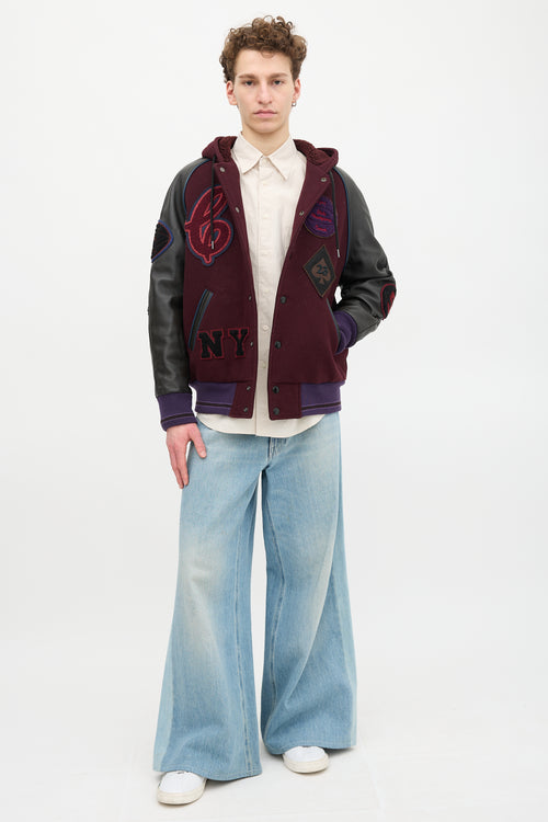 Coach Hooded Varsity Jacket