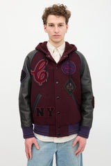 Coach Hooded Varsity Jacket