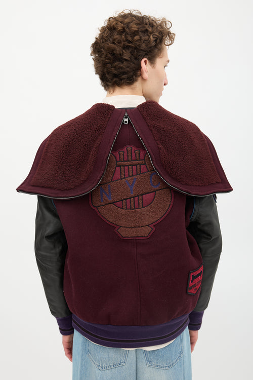 Coach Hooded Varsity Jacket