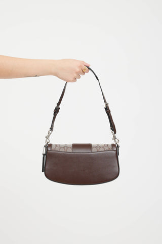 Coach Jacquard Andrea Shoulder Bag
