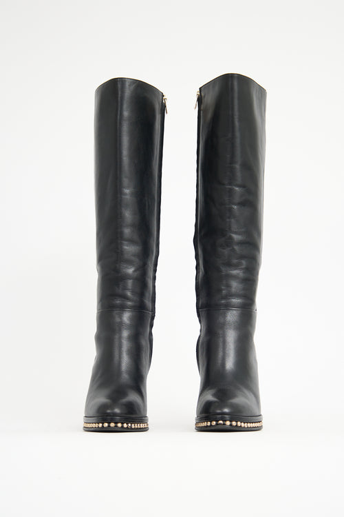 Coach Leather Justina Boot