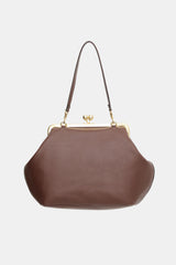 Coach Leather Large Kisslock Frame Bag