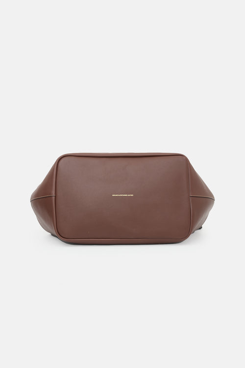 Coach Leather Large Kisslock Frame Bag