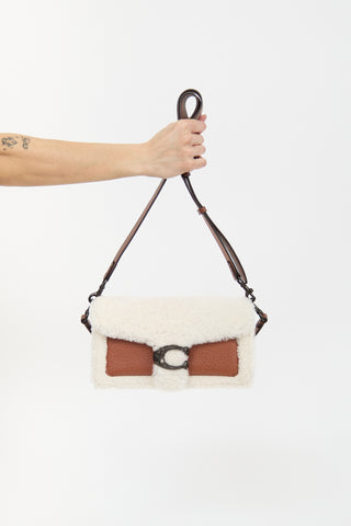 Coach Leather & Shearling Tabby 26 Bag