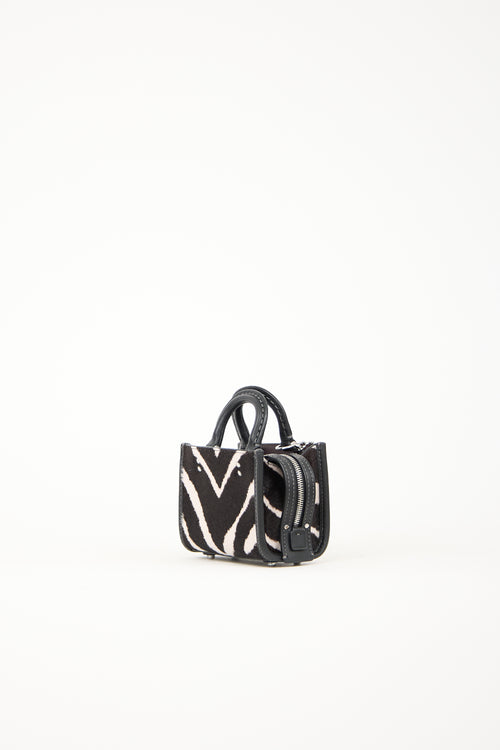Coach Patterned Hair Rogue 12 Bag