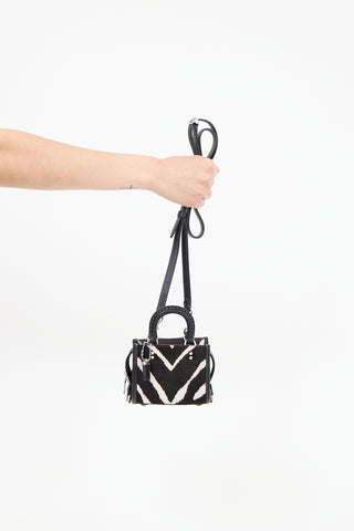 Coach Patterned Hair Rogue 12 Bag