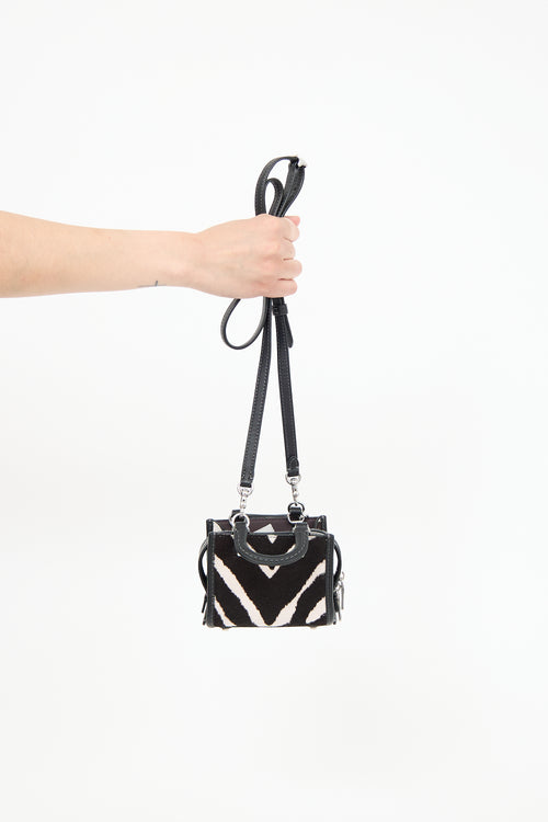 Coach Patterned Hair Rogue 12 Bag