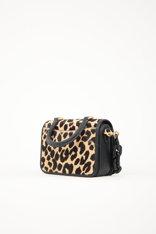 Coach Patterned Hair Rogue Chain Bag