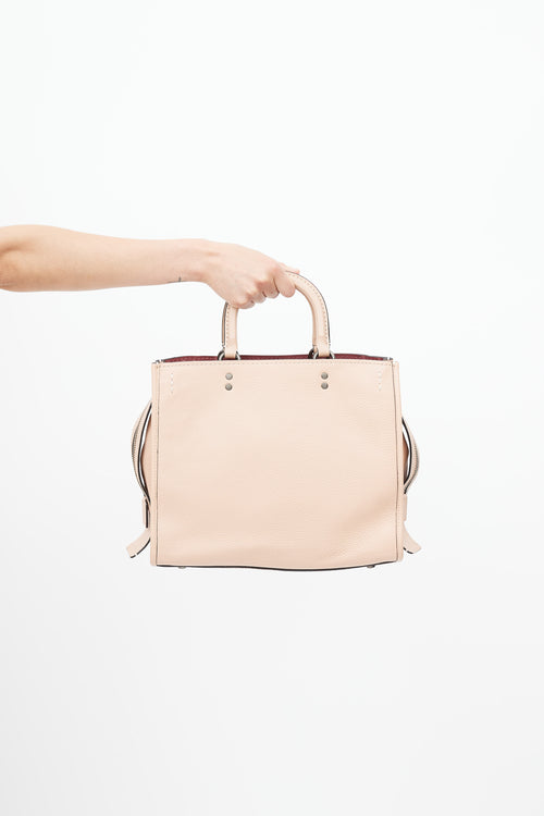 Coach Pink Leather Rogue Bag