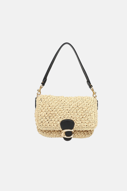 Coach Raffia Tabby Shoulder Bag