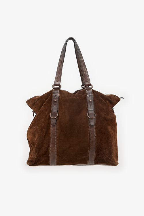 Coach Suede & Leather Tote Bag