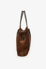 Coach Suede & Leather Tote Bag