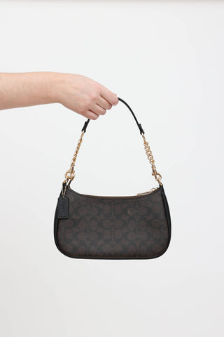 Coach Teri Monogram Shoulder Bag
