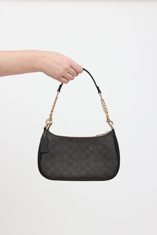 Coach Teri Monogram Shoulder Bag