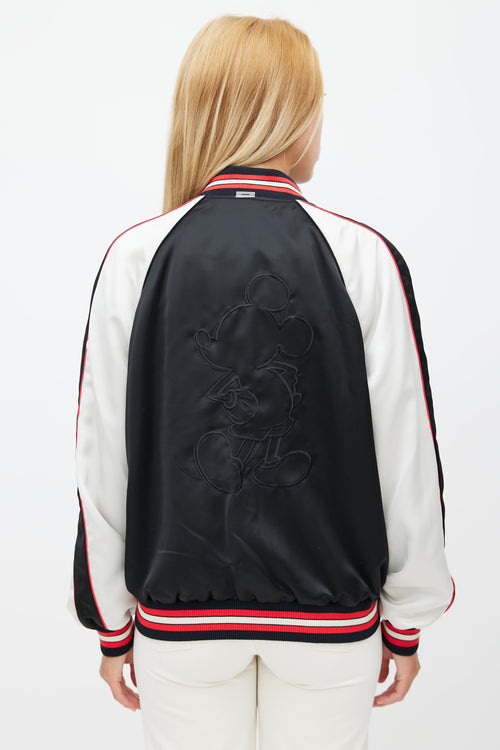 Coach x Disney Black & Multicolour Satin Jacket