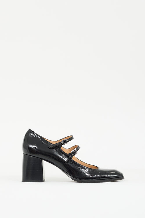 Colisée Black Patent Leather Salma Mary Jane Pump