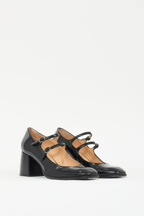 Colisée Black Patent Leather Salma Mary Jane Pump