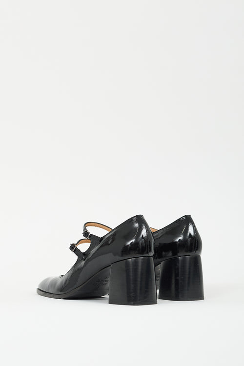 Colisée Black Patent Leather Salma Mary Jane Pump