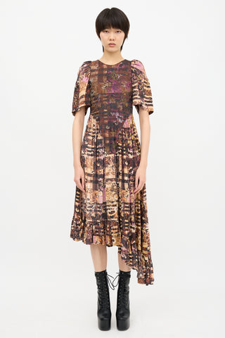 Collina Strada Floral Check Pollinate Dress