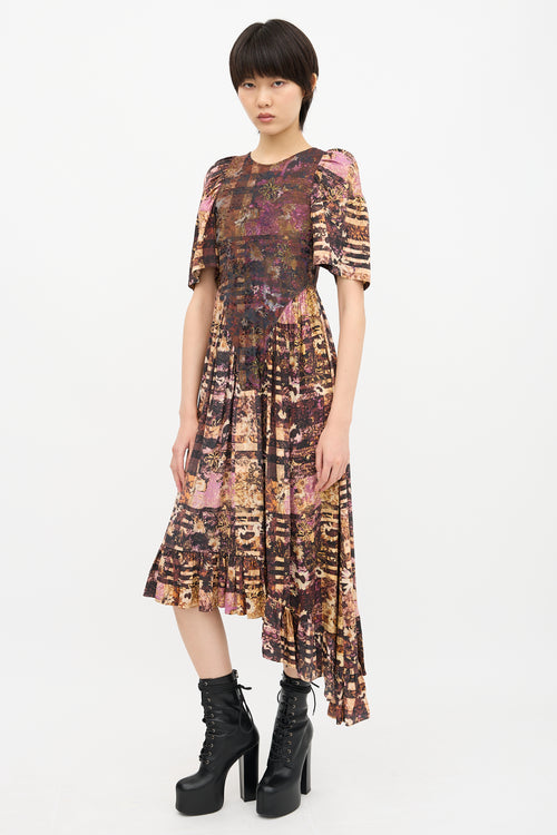 Collina Strada Floral Check Pollinate Dress