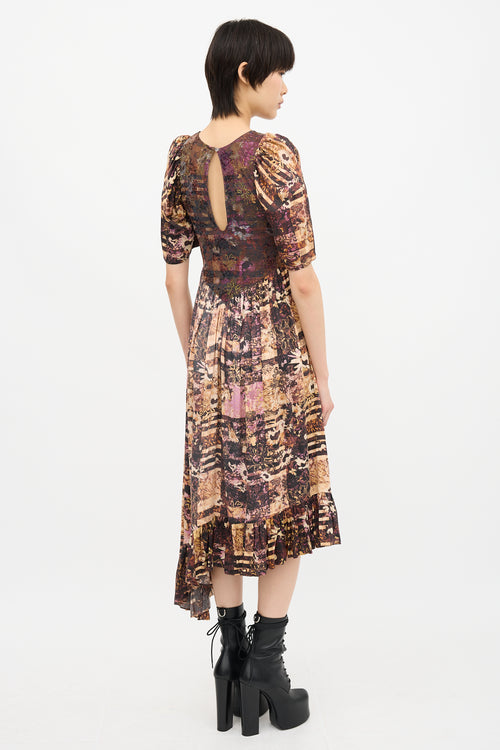 Collina Strada Floral Check Pollinate Dress