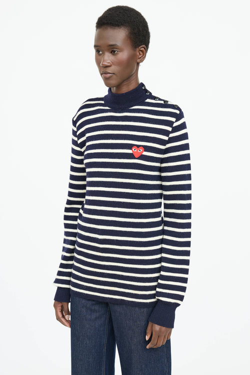 Comme des Garçons Wool Striped Sweater