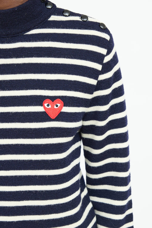 Comme des Garçons Wool Striped Sweater