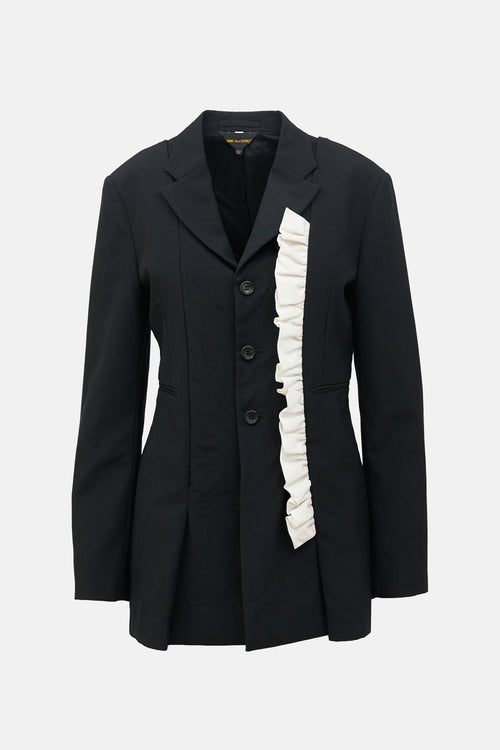 Comme des Garçons 2016 Wool Ruffle Blazer