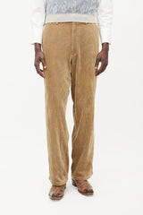 Comme des Garçons Beige Wide Leg Corduroy Trouser