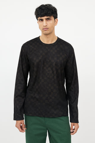 Comme des Garçons Black & Green Faded Long Sleeve Shirt