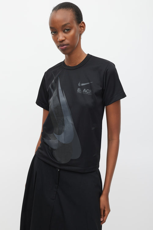 Comme des Garçons Black X Nike Logo Printed T-Shirt