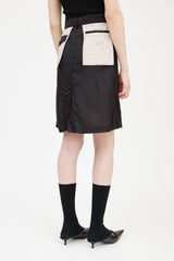 Comme des Garçons Brown & Multicolour Striped Deconstructed Skirt