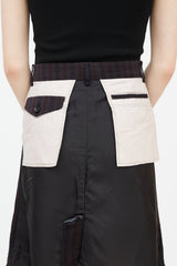 Comme des Garçons Brown & Multicolour Striped Deconstructed Skirt