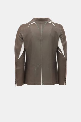 Comme des Garçons Creased Trompe L'oeil Blazer