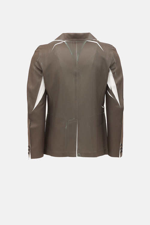 Comme des Garçons Creased Trompe L'oeil Blazer