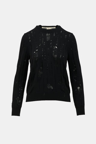 Comme des Garçons Distressed Sweater