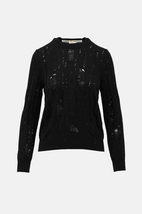 Comme des Garçons Distressed Sweater