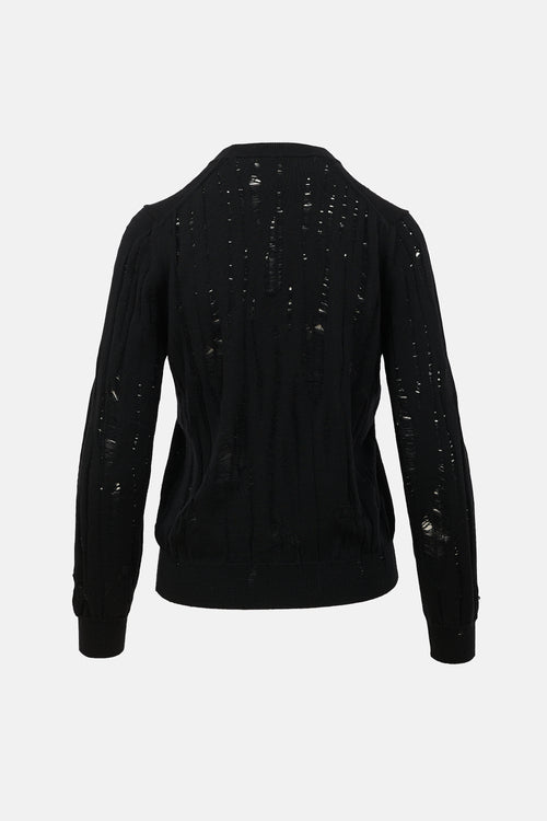 Comme des Garçons Distressed Sweater