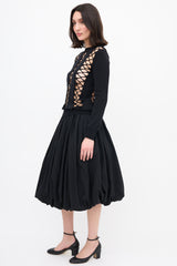 Comme des Garçons FW 2004 Lace Up Panel Sweater