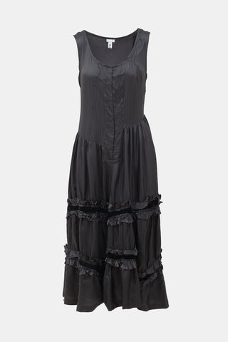 Comme des Garçons FW 2006 Stripe Ruffle Dress