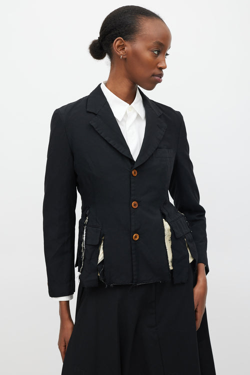 Comme des Garçons FW 2014 Black Deconstructed Blazer