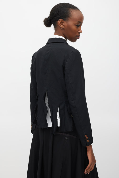 Comme des Garçons FW 2014 Black Deconstructed Blazer