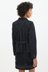 Comme des Garçons FW 2016 Black Box Pleated Blazer