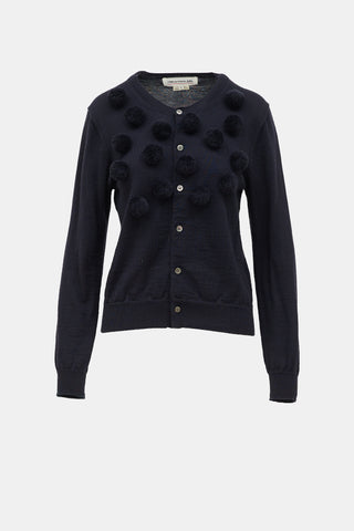 Comme des Garçons FW 2018 Pom Pom Cardigan
