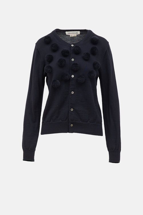 Comme des Garçons FW 2018 Pom Pom Cardigan
